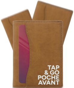 AKIELO Portefeuille RFID Blocage Élégant pour Homme - Avec Appui-Tapisserie et Coffret Cadeau (Oscar - Brun Clair)
