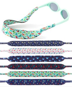 Hifot 6 Pièces Cordon Lunettes Enfant Flottante Chaînes, Néoprène Cordons pour Lunettes de Soleil ou de Sport Garçons et