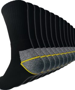 Topline 6 Paires Chaussettes de Travail Hiver Chaudes pour Hommes, Chaussures thermiques coton renforcées, Garder les Pi