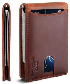 Serman Brands Étui pour Téléphone Rétractable avec Couverture en Silicone pour Hommes, Poche Grande Capacité pour iPhone