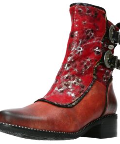 Bottines LAURA VITA Femme Élégantes et Comfortables pour Printemps-Eté - Taille US 6 - Mode en Cuir Verni