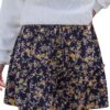 CUPSHE Jupe à Volants Court Élastique pour Femme Automne - Imprimé Ditsy, Taille Lisse Réglable, Robe Mini Mode 28-32