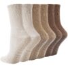 Chaussettes BISOUSOX Anti-dérapantes Yoga Pilates pour Femme Enceinte Fitness Gym Hospital Running Randonnée 3 Paires Ta