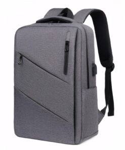 SHANNA Bagage Cabine 40x20x25 Antivol pour Voyage Ryanair Femme Homme, 16 L Sac à Dos Ordinateur Portable Travail Gris