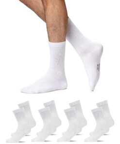 Chaussettes Snocks Lot de 4 paires en coton bio homme et femme - Qualité supérieure et multifonctionnelles - Idéal pour