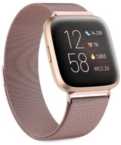 bracelet fitbit versa femme homme metálique ajustable