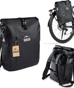 Borgen Sac à Dos Bicyclette Etanche Réfléchissant Portable