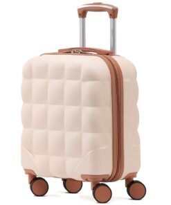 Flight Knight 8 Roue Valise à Bulles pour Bagage à Main - Approuvée par Ryanair easyJet Jet2 - 45x36x20cm Coque Rigide