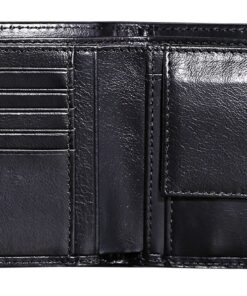 Cronus & Rhea Portefeuille de Luxe en Cuir Véritable pour Homme avec Poche à Monnaie et Boîte Cadeau Élégante - Pince à