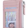 Teskyer Portefeuille Femme Minimaliste, Cuir PU RFID, Fermeture Éclair, Contient Jusqu'à 8 Cartes Teskyer Portefeuille
