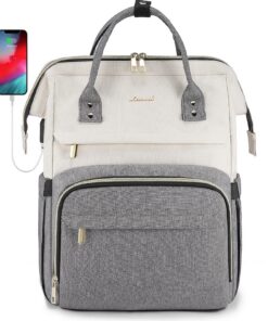 LOVEVOOK Sac à Dos Femme Populaire pour Ordinateur 15,6/17 Pouces, Confortable pour Collège, Voyage et Travail, Qualité
