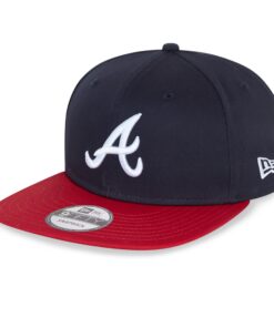 New Era Atlanta Braves MLB Essentials Navy Red 9Fifty Snapback Cap Pour Hommes - Sport et Réseaux Sociaux - Largeur de l
