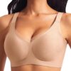 Ganado Push Up Bralette Dentelle Femme Sans Armature Comfit Col en V