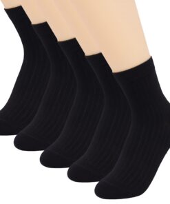 Chaussettes YOSENDER Femme Coton Confortable 5 Paires Mode Élégant Chic