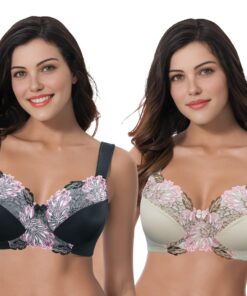 Curve Muse Soutien-Gorge Minimisant Sans Fil Femme 3 Pièces – Design Élégant et Doux pour Portée Toute la Journée