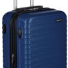 Amazon Basics Valise Cabine Rigide et Extensible en ABS - 55 cm, Bleu Marine, 4 Roulettes Pivotantes, Bagage de Voyage A