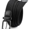 CHAOREN Ceinture Tressée Elastique, Ceintures Tissu Élastique Extensible pour Hommes et Femmes 35mm - Largeur 35mm - Fle