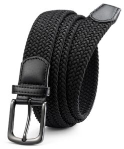 CHAOREN Ceinture Tressée Elastique, Ceintures Tissu Élastique Extensible pour Hommes et Femmes 35mm - Largeur 35mm - Fle