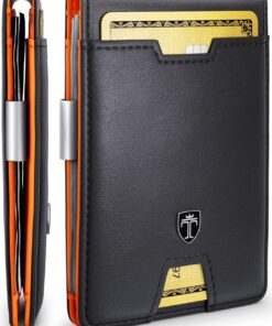 TRAVANDO Wallet for Men with Bill Clip - RFID Blocking 8 Card Slots - Perfect Gift for Men - Designed in Germany