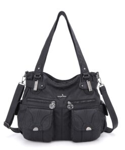 Sac à Main Angel Kiss Désign/Epaule/Bandoulière Grande Capacité 8 Petites Poches Femmes Mode