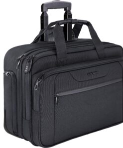 KROSER Sacoche à roulettes portable Imperméable Hommes/Femmes Laptop Bag