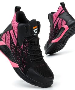 COOU Chaussures de Sécurité Respirantes et Légères pour Hommes et Femmes Chaussures de Travail Montantes avec Embout en