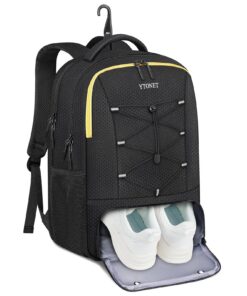 Ytonet Sac à Dos Sport 15,6 Pouces Noir | Résistant à l’Eau | Sac Fitness & Scolaire | Homme & Femme | 35L | Sécurité de