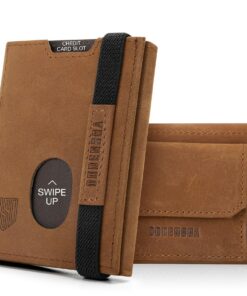 DODENSHA Portefeuille en Cuir pour Homme avec Poche pour Pièces de Monnaie