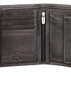 Fa.Volmer Portefeuille en cuir de buffle véritable I Grande protection pour homme et femme I Protection RFID certifiée T
