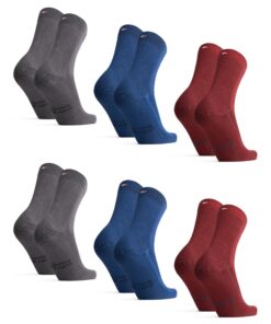 Chaussettes en Fibre de Bambou Danish Endurance, Ultra Douces & Respirantes pour Homme et Femme, 6 Paires OEKO-TEX STAND