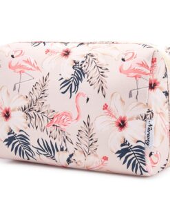 Narwey Trousse de Voyage pour Femmes Organisatrice de Toilette Grande Trousse de Maquillage Élégant Accessoire de Voyage