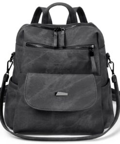 Sac a main femme antivol imperméable, sac a dos léger pour femme, sacs a main en pu souple pour les voyages
