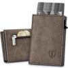 Portefeuille Homme Tomylv Anti-Scase avec Fermeture Magnétique, 9 Places pour Cartes Bancaires, Emballage de Boîte Cadea