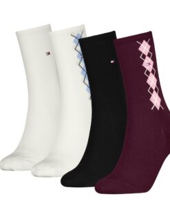 Tommy Hilfiger Argile Classique Soulier Femmenne Lot de 4 Vert et Bleu