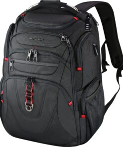 KROSER Sac à Dos pour Ordinateur Portable 17.3-18.4", Imperméable et avec Poches RFID pour Voyage/Université/Affaires/Fe