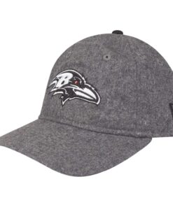 New Era 9Twenty Strapback Cap - Melton NFL Teams Gris pour Homme pour Sport et Everyday Wear Fonctionnalités Durables et