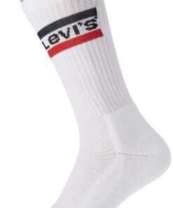 Levi's Crew Sock Homme (Pack of 2) - Comfortable et Durables - Pantoufles pour Hommes - Mode et Qualité Levi's - Taille