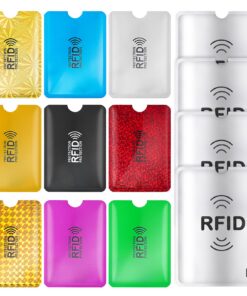 Porte-cartes RFID TIESOME coloré pour homme et femme, 9 pochettes de protection avec motifs carreaux dorés, 4 protection