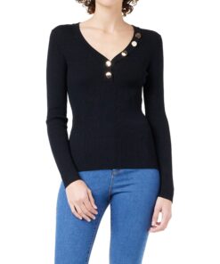 Morgan Pull à manches longues avec boutons - Tissu doux et respirant - Parfait pour l'hiver - Homme/Femme - 100% Coton -