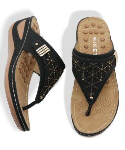 2XK-NOV Confortable Sandales pour Femmes - Pantoufles de Massage Boho Mode Tongs 35-40