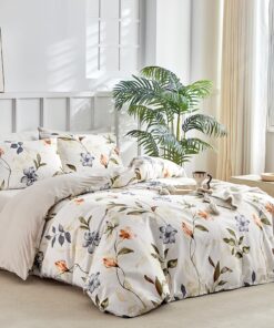 Lekesky Parures de lit en microfibre douce 4 pièces pour adulte, 230 x 220 cm, drap-housse et taies d'oreiller enveloppe