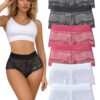 [Hialegion Culotte Dentelle Femme Taille HauteSexy Non Marquants Multicolore S-XL] [Hialegion Culottes Femmes Dentelle H