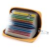 GERIINEER Porte Cartes de Crédit Cuir Femmes et Hommes - 26 Fentes - Accessoire Pratique et Élégant pour Voyage et Trava