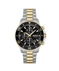 Montre chronographe BOSS homme 45mm quartz fonction date sous-cadrans Océanique Liste des caractéristiques : 1. BOSS Mo