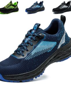 ISOOUS Chaussures de Sécurité Légères pour Hommes et Femmes Chaussures de Travail Respirantes Anti-Dérapantes Chaussures