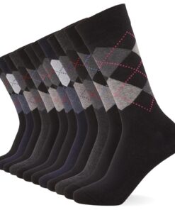 Chaussettes intelligentes FM London - respirantes, unies, motifs et noires pour hommes OEKO-TEX STANDARD 100