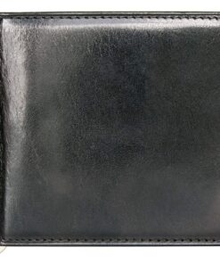 FLW Portefeuille en cuir véritable de qualité avec pince en acier inoxydable pour hommes à porter quotidiennement