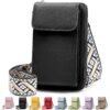 Pochette Téléphone Portable DBPBToU, Cuir PU Femme, Bandoulière Réglable, Sac Téléphone 7'', Portefeuille Feminin