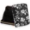 Amaxiu Étui pour Cartes en Cuir Femme Protection RFID avec Compartiment pour Pièces, Petit Étui à Monnaie Noir