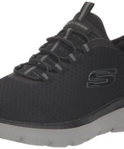 Skechers Homme Summits High Range Fashion-Sneakers Noir Charbon, Taille 42 EU, Mode